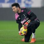 Gianluigi Buffon durante el encuentro ante el Parma