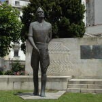 Estatua del fundador de La Legión, José Millán Astray, que fue retirada de La Coruña