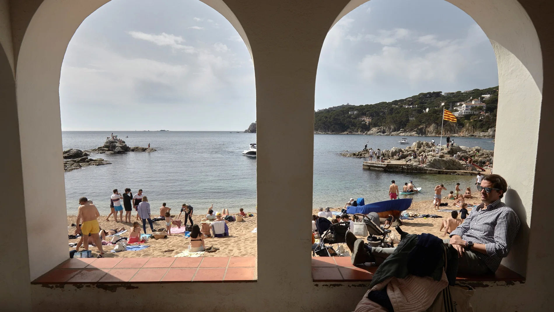 Turismo en Calella de Palafrugell en Girona, la pasada Semana Santa