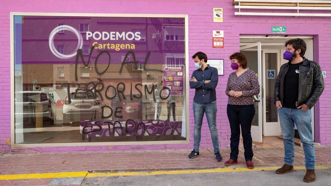 Podemos defendió los actos violentos contra una sede de Cs en Pamplona ...