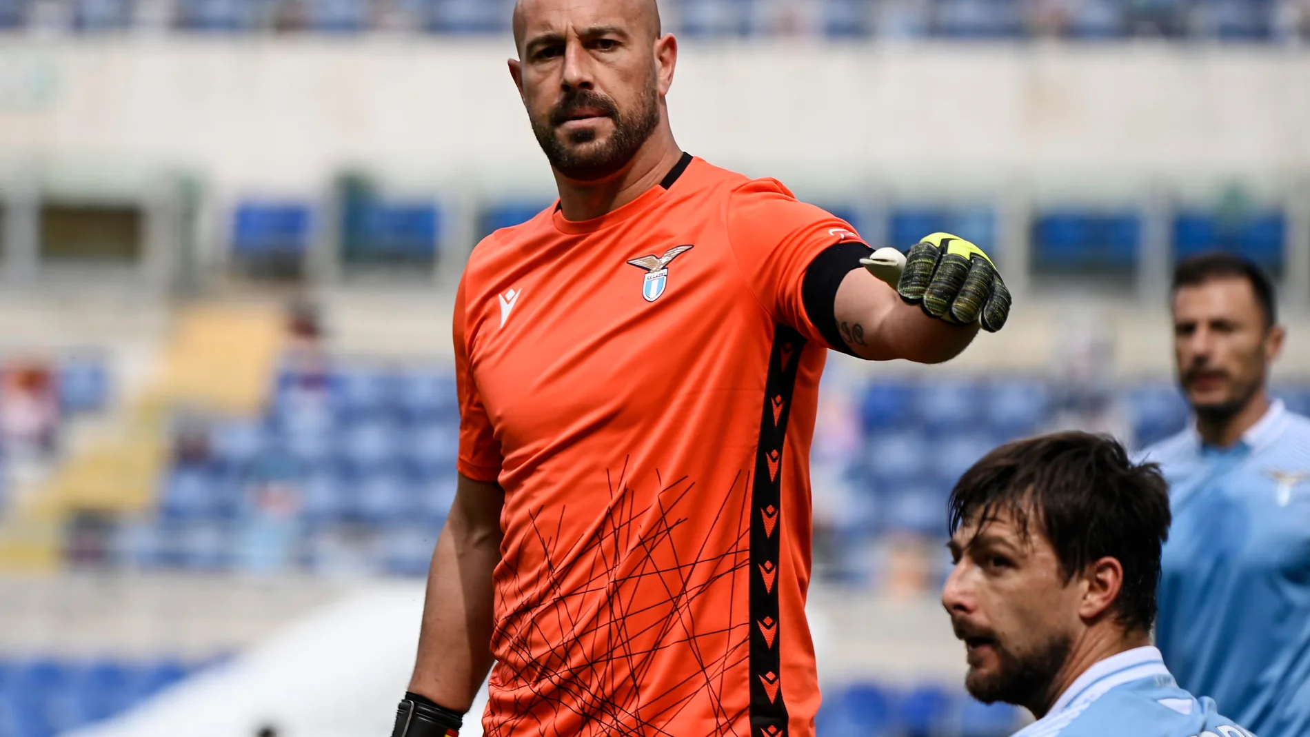 Pepe Reina con la Lazio.