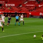 El penalti que Oblak paró a Ocampos en el Sevilla - Atlético