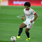 Jules Kounde of Sevilla during LaLiga, football match played between Sevilla Futbol Club and Atletico de Madrid at Ramon Sanchez Pizjuan Stadium on April 4, 2021 in Sevilla, Spain.AFP7 04/04/2021 ONLY FOR USE IN SPAIN