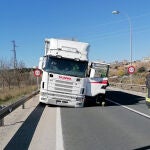 Imagen de archivo del accidente de un camión