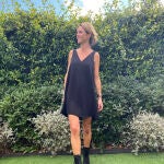 Amelia Bono con el look más rockero y elegante.
