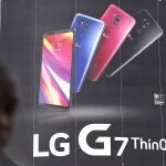 Anuncio de un modelo de teléfono móvil de LG