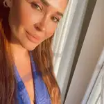 Vicky Martín Berrocal con kimono de su marca.