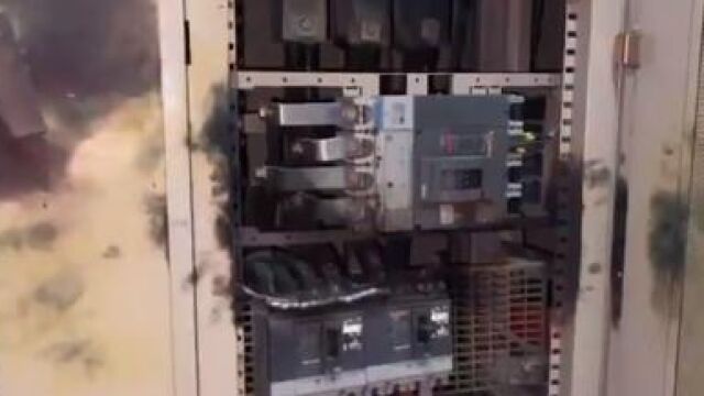 Imagen del estado de la instalación tras la explosión. Twitter 112