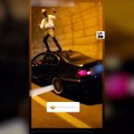 El conducto baila en el techo de su coche en marcha
