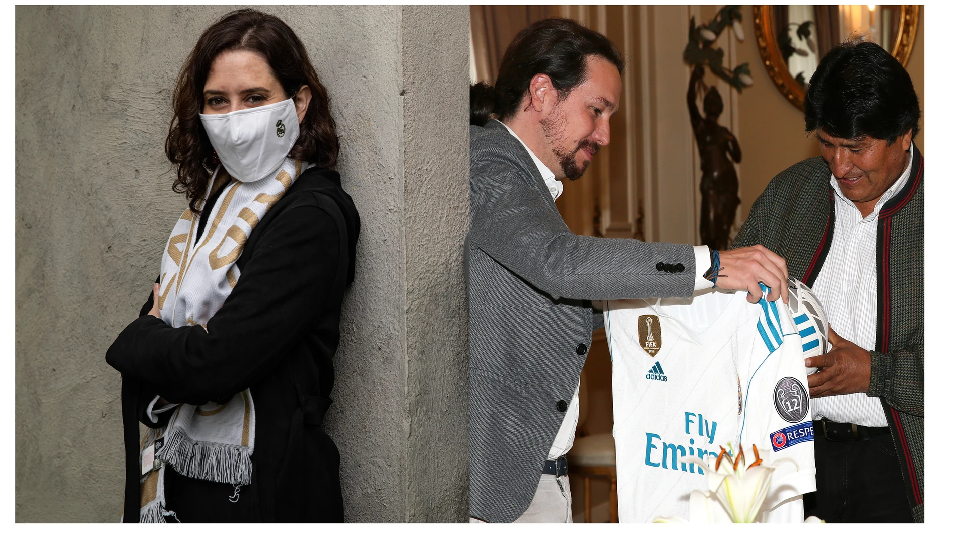 Isabel Díaz Ayuso y Pablo Iglesias