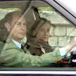 Los duques de Wessex llegan ayer a Windsor tras la muerte del príncipe Felipe