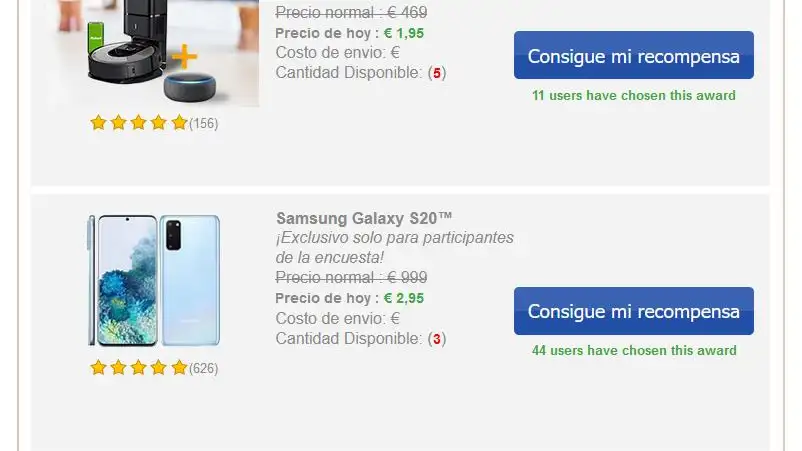 Esta estafa está relacionada con tres productos de lo más golosos: el iPhone 12, el Samsung Galaxy s20 y la Roomba