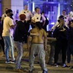 Protestas delante de la Comisaría de Policía de Columbus por la muerte de Miles Jackson