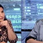 Rocio Monasterio y Susana Griso en un momento de la entrevista en Espejo Público