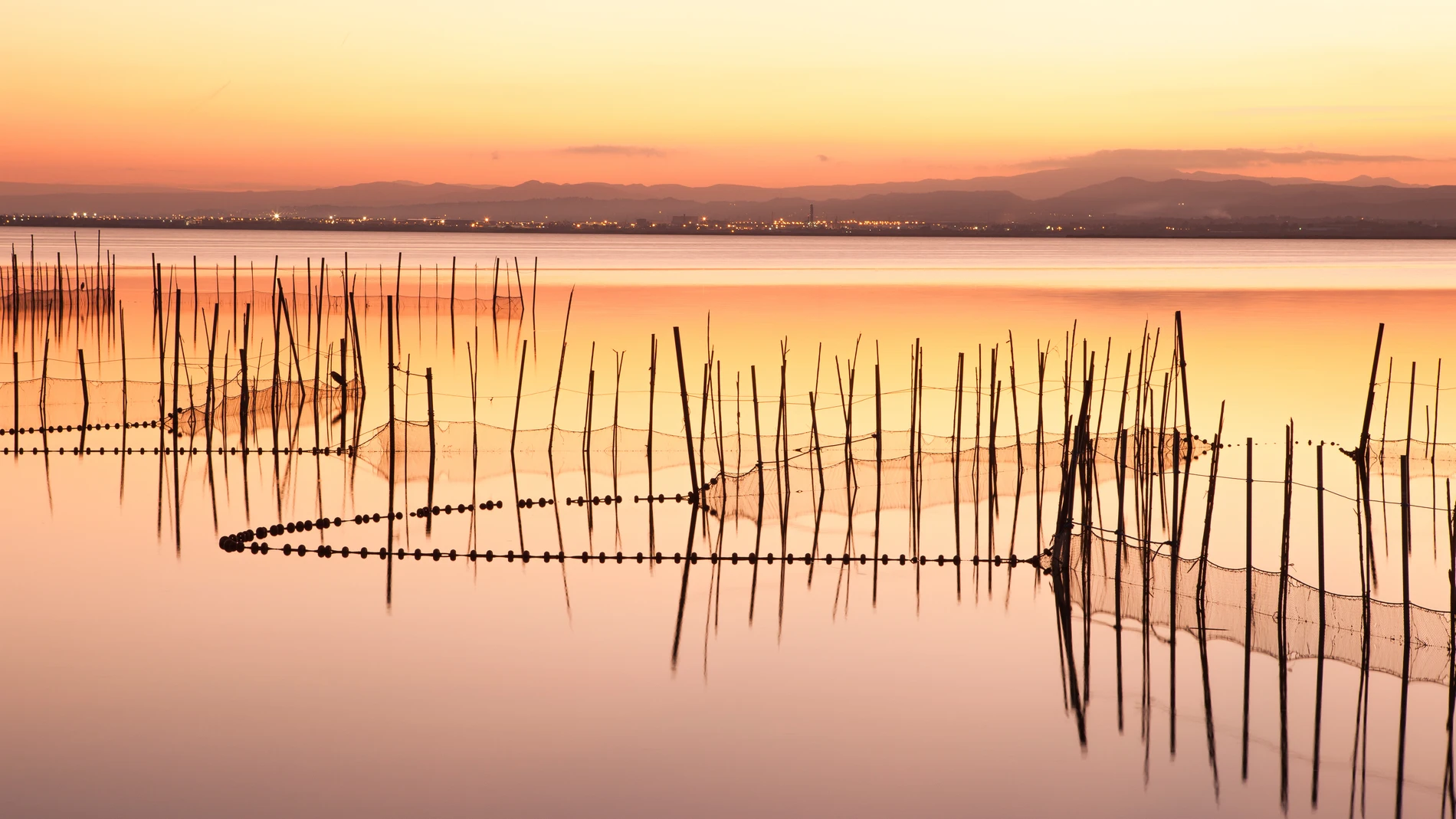 Atardecer en La Albufera, Valencia