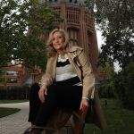 María Elisa Beni Uzabal periodista y escritora de un libro inspirado en una vivienda de la madrileña calle Santa Engracia.