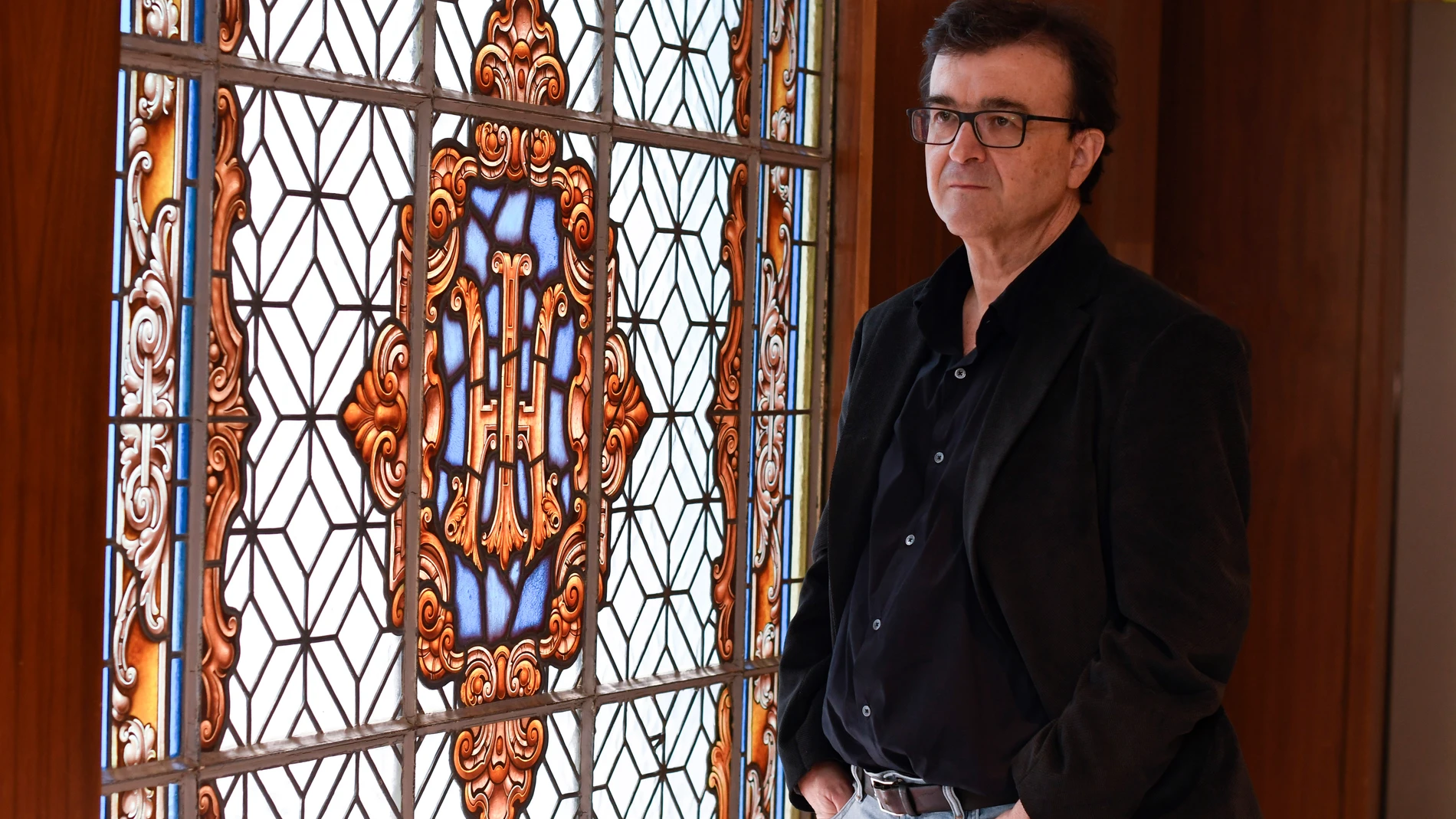 El escritor Javier Cercas el pasado jueves en el hotel Inglaterra de Sevilla