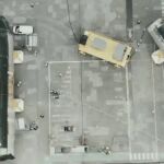 Las dos mitades del submarino Perle en Cherburgo