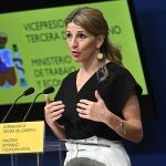 La ministra de Trabajo, Yolanda Díaz