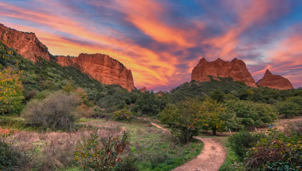 Atardecer en Las Médulas, León
