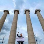 El candidato de ERC a la presidencia de la Generalitat, Pere Aragonès durante el acto que ERC ha celebrado este sábado en Barcelona