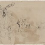 «El caballero de la muerte», el dibujo de 1937 que Dalí regaló a Picasso y que se inspira en «Guernica»