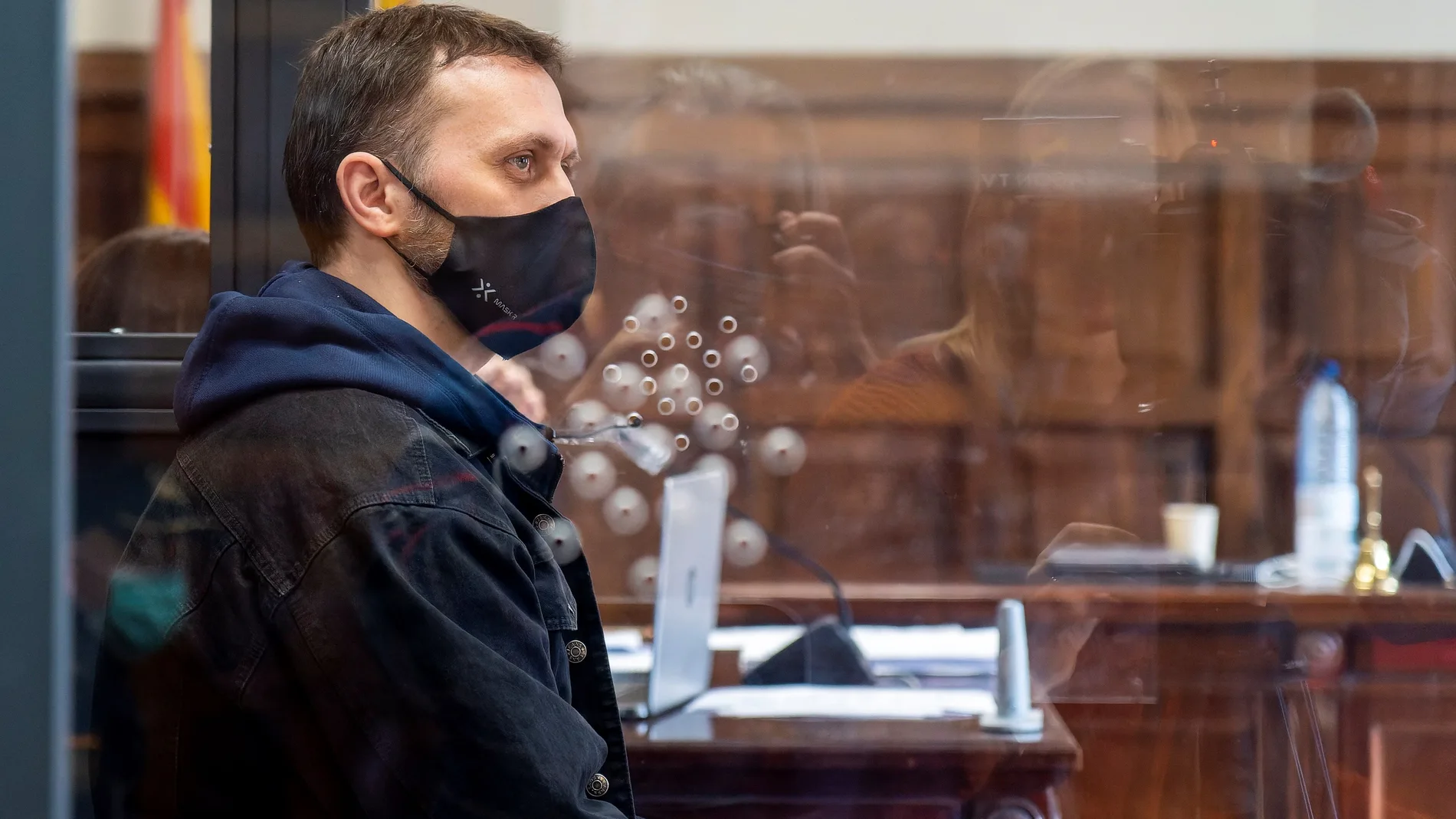 Norbert Feher, "Igor el Ruso", durante una de las sesiones del juicio que se celebró en la Audiencia Provincial de Teruel