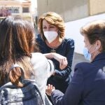 La secretaria general del PSOE de Andalucía, Susana Díaz, visita el Valle de Zalabí (Granada)