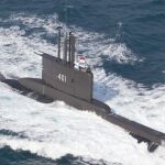 Imagen de archivo de un submarino de la Armada indonesia