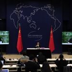 Xie Zhenhua, enviado especial chino sobre el clima, y Ma Zhaoxu, el viceministro de Asuntos Exteriores