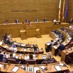 Imagen del pleno de Les Corts
