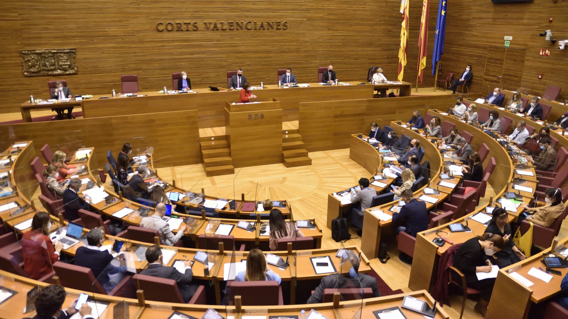 Imagen del pleno de Les Corts