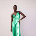 Vestido verde de Zara