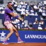 El tenista español Rafa Nadal en su victoria sobre el también español Pablo Carreño en las semifinales del Barcelona Open Banc Sabadell 2021