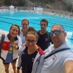 Fred Vergnoux y su grupo de entrenamiento en el CAR / Foto: Twitter
