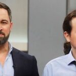 Santiago Abascal y Pablo Iglesias, en imágenes de archivo