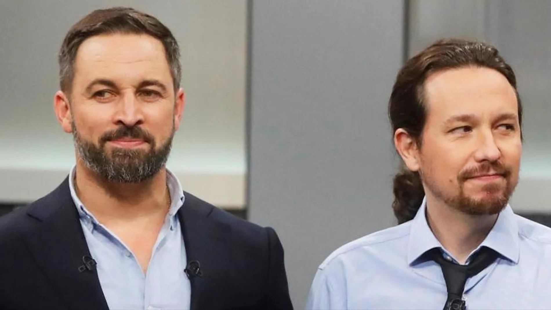 Santiago Abascal y Pablo Iglesias, en imágenes de archivo