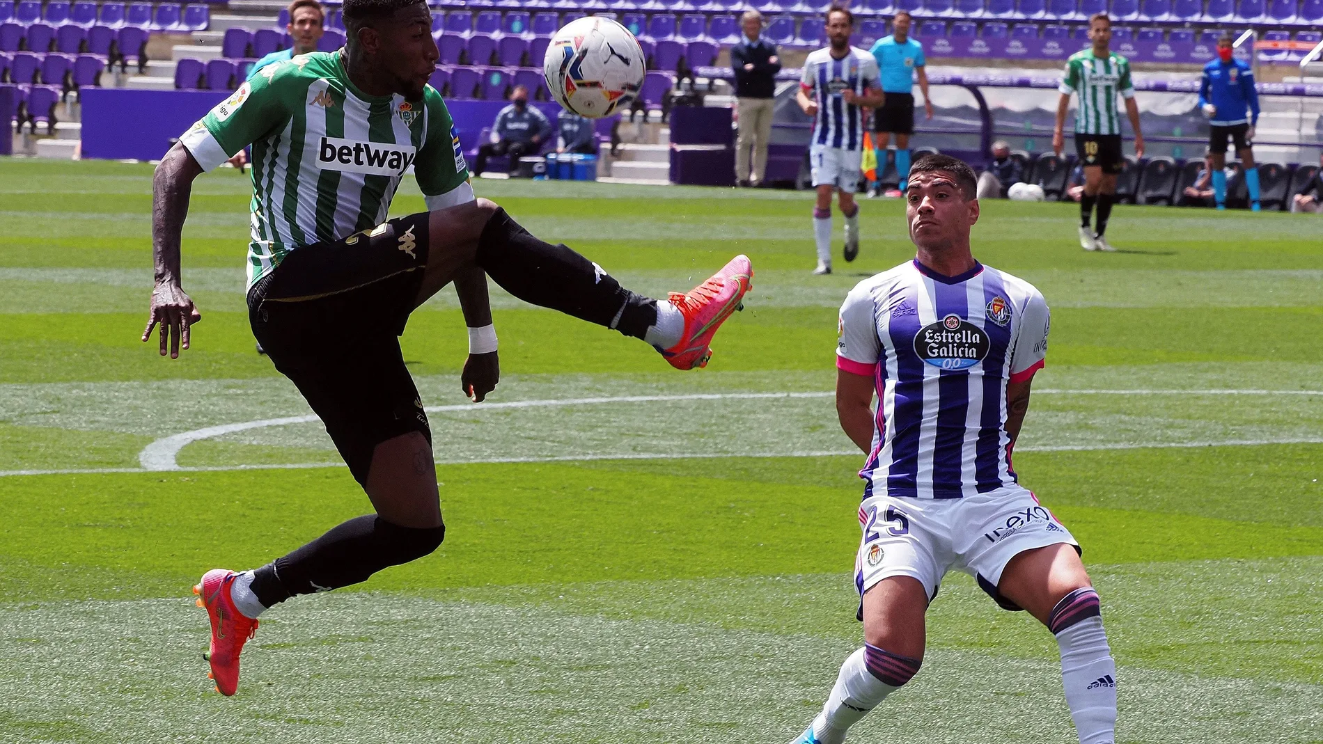 Lucas Olaza con el Real Valladolid.