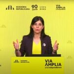La secretaria general adjunta y portavoz de ERC, Marta Vilalta.