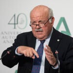 El consejero de Salud y Familias, Jesús Aguirre, ha hablado este sábado de la incidencia de la viruela del mono en Andalucía