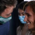 La candidata de Más Madrid en las elecciones a la Comunidad de Madrid, Mónica García, y el líder de Más País, Íñigo Errejón