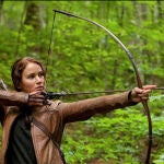 Jennifer Lawrence en "Los juegos del hambre", adaptación cinematográfica de las novelas de Suzanne Collins