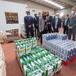 Visita de la Reina Sofía al Banco de Alimentos de Ávila el pasado año