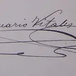 Firma de don Macario Vitales