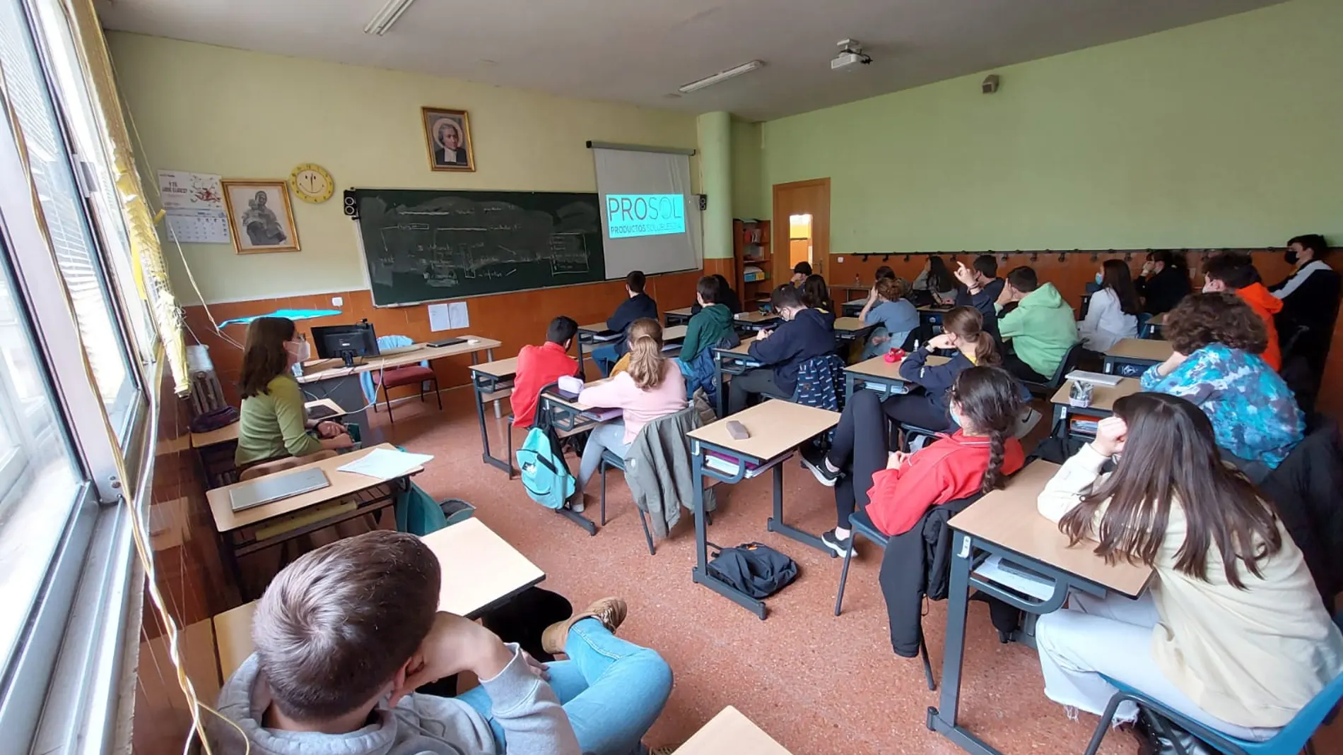 Estudiantes de un colegio de Castilla y León