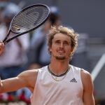Alexander Zverev celebra la victoria ante Dominic Thiem