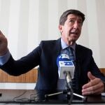 El vicepresidente de la Junta de Andalucía, Juan Marín, en una entrevista con Efe