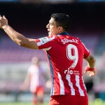 Luis Suárez con el Atlético de Madrid.