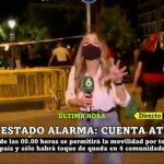 La reportera en plena Malasaña