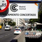 Un cartel de Madrid Central